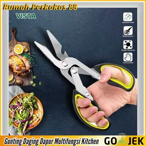 Gunting Dapur Daging Ikan Ayam Sayur Serbaguna Kitchen Meat Scissors