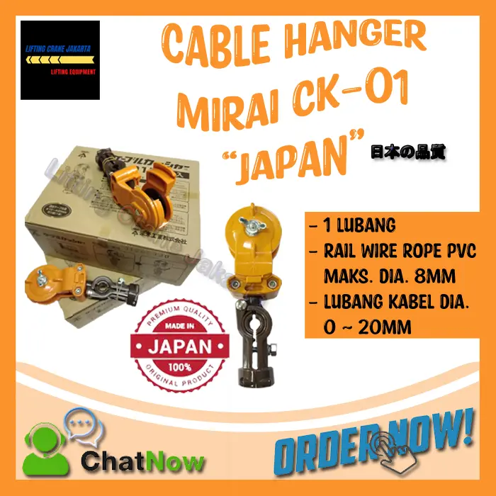 Cable Hanger / Gantungan Kabel MIRAI CK-01 JAPAN 0