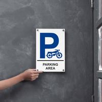 Gambar Sign Parkir Motor Area Akrilik Putih Sticker Reflektif Biru + 1 Set Pen Iklan - INPI HOUSE dari INPI HOUSE Official Kota Bandung 1 Tokopedia