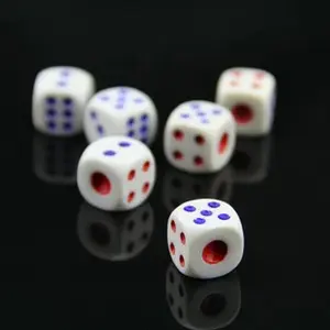Dadu Plastik / Dice Putih untuk Ular Tangga / Ludo / Monopoli / Board Games (16mm)