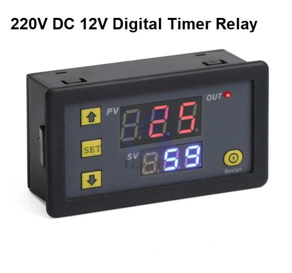 Jual Digital Time Delay Relay LED Display Cycle Timer Control Switch ...
