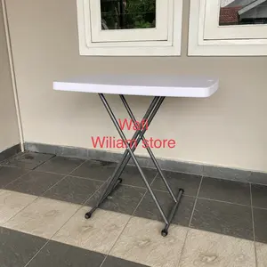 ACE Krisbow meja Makan taman Lipat portable Adjustable 76 x 50 x 71 cm