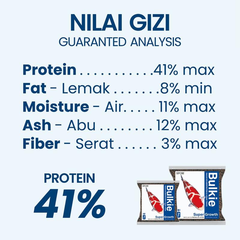 1mm Makanan / Pakan Pelet Ikan Koi Growth Apung 1 Kg Bulkie 2