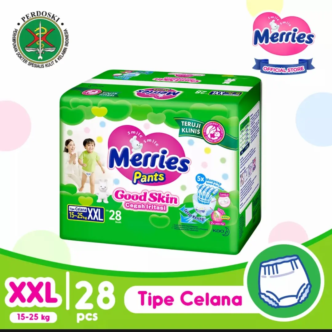 merries good skin xxl 28 pants