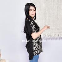 Gambar KI Blouse Atasan Top Casual Santai Batik Binar Hitam - Hitam, 4 dari KainIndonesiaco Kota Administrasi Jakarta Timur 2 Tokopedia