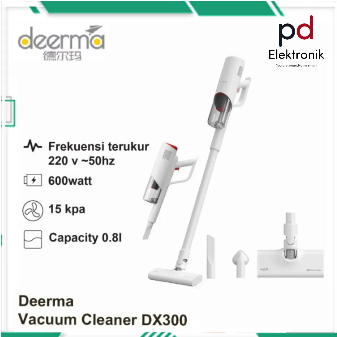 Deerma DX300 Handheld Vacuum Cleaner 15KPA Penyedot Penghisap Debu