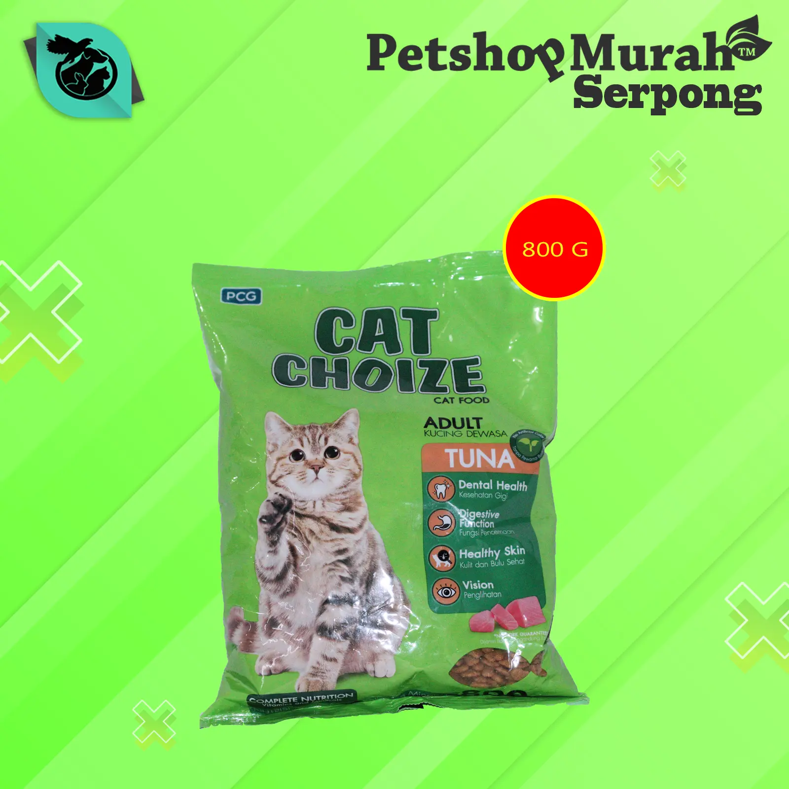 Cat Choize Makanan Kucing Repack 800 gram TUNA SALMON