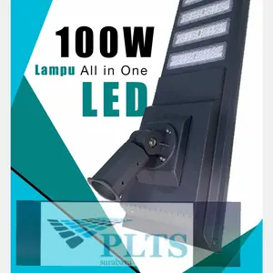Solari Lampu Pju Aio 100Watt Solari Hi-Grade Tenaga Surya All in One LED Terbaru Siap Pasang