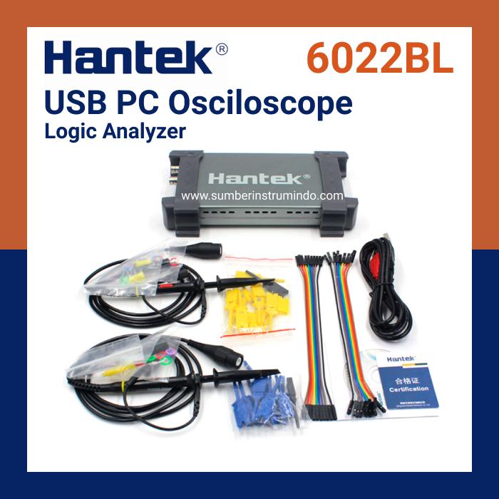 Gambar PC USB Oscilloscpe Hantek 6022BL 2 Ch 20MHz 16 Channels Logic Analyzer dari Toko PicoTech Kota Bandung Tokopedia