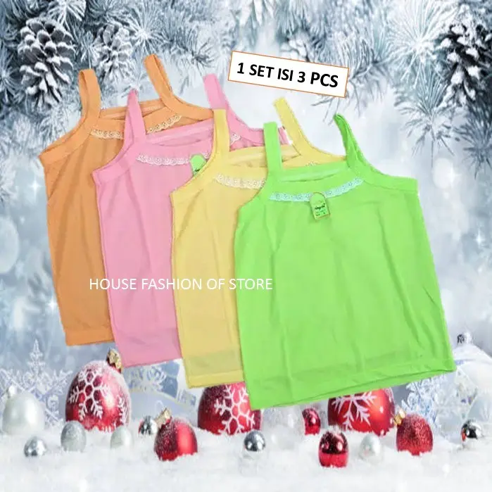6 KAOS DALAM DALEM SINGLET TANKTOP BAJU KAUS ANAK PEREMPUAN CEWEK 4