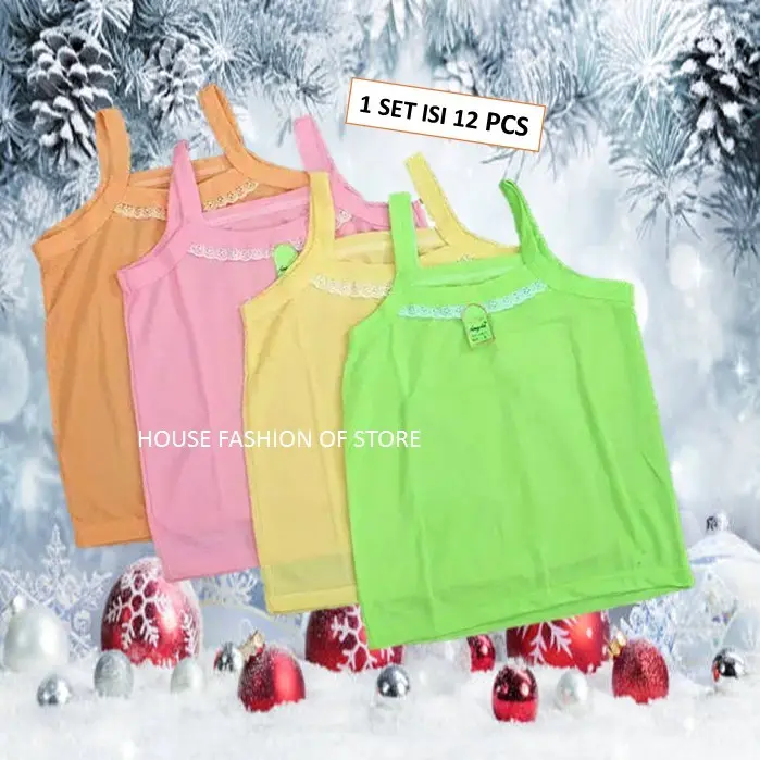 6 KAOS DALAM DALEM SINGLET TANKTOP BAJU KAUS ANAK PEREMPUAN CEWEK 2