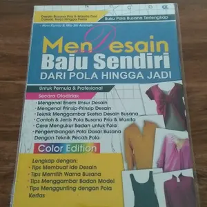 Buku Ketrampilan Hobi Menjahit Mendesain Baju Sendiri Dari Pola Hingga