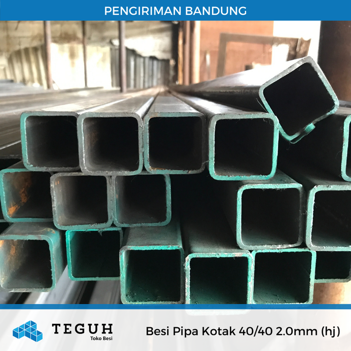 Gambar Besi Pipa Kotak 40/40 2.0mm (hj) dari Teguh tokobesi Kota Bandung Tokopedia