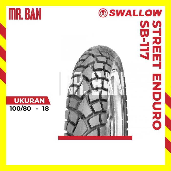 Gambar Ban Motor Swallow 100/80-18 SB-117 Enduro TL dari Mr. Ban Kota Semarang Tokopedia