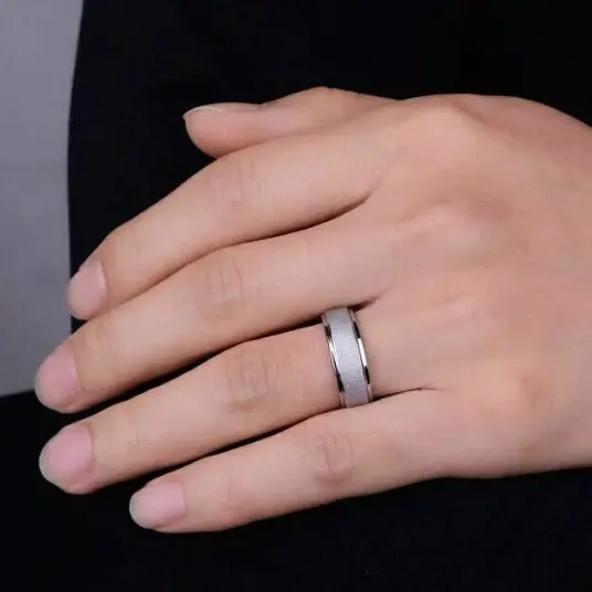 Cincin kawin perak untuk pria/cowok 0