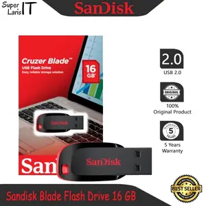 Sandisk Flashdisk 16GB Curzer Blade Usb 2.0 Original Resmi
