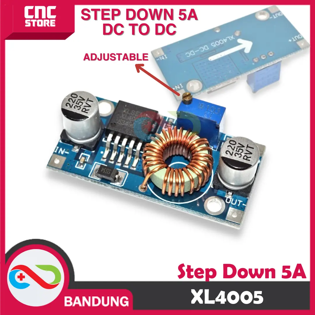 [CNC] XL4005 DC STEP DOWN ADJUSTABLE POWER SUPPLY MODULE LITHIUM