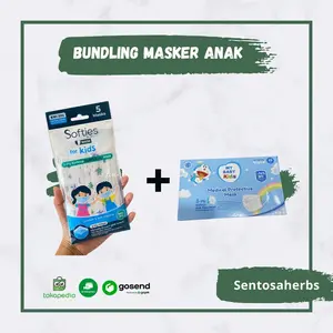 masker softies anak isi 5 + masker my baby isi 20