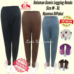 Dalaman Gamis Celana Renda/Dalaman Golden Nick/Legging Renda/Katun