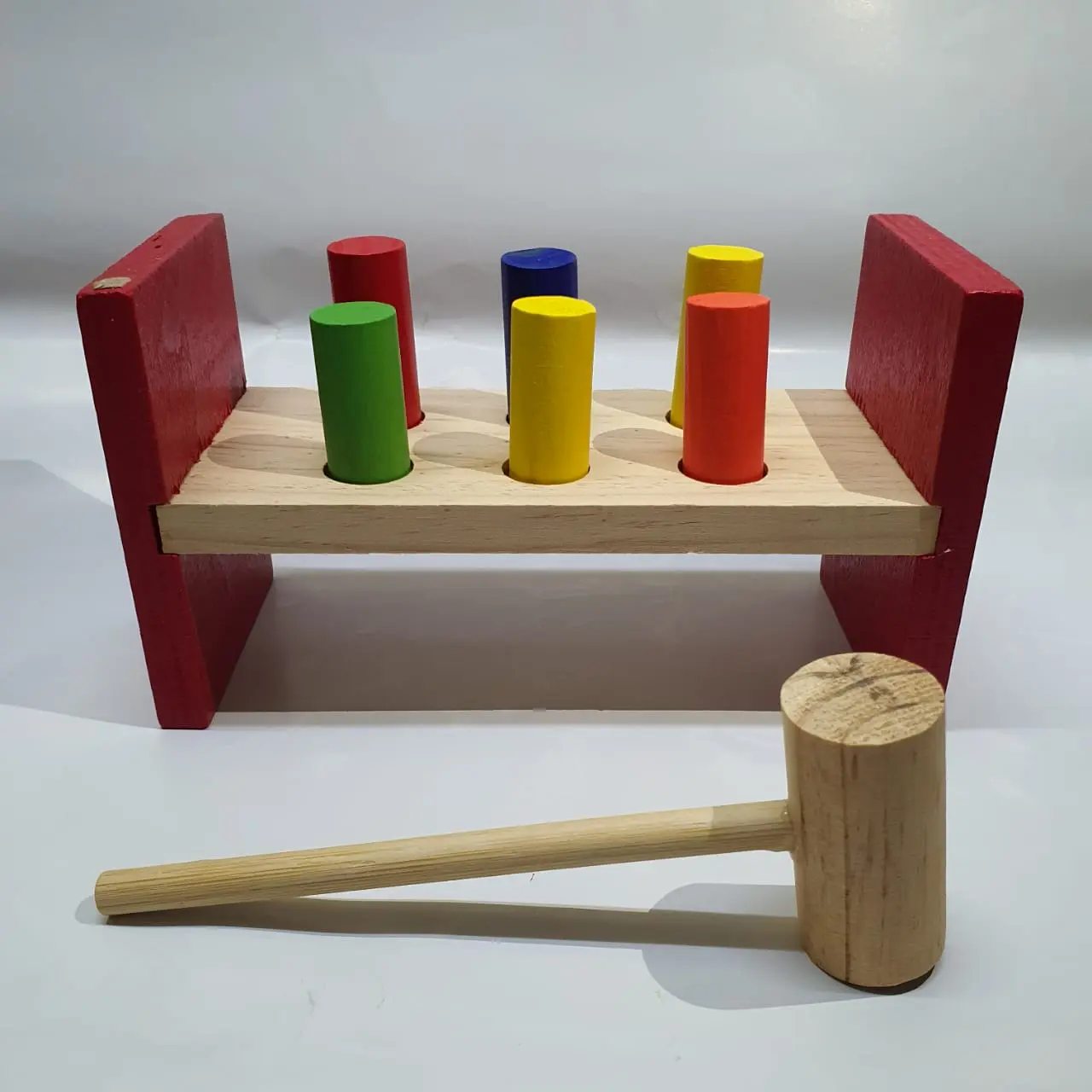 Mainan Edukasi Sensory Ketok Palu Kayu
