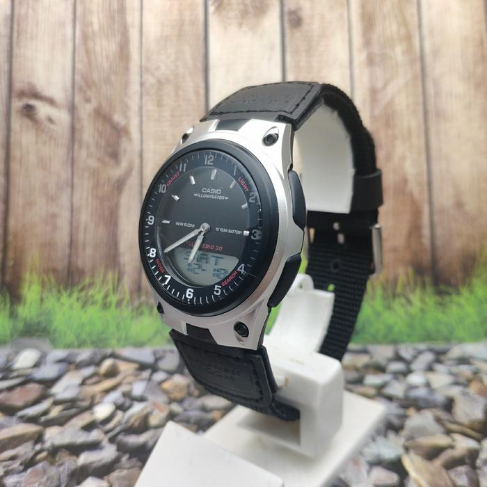 Gambar Jam Tangan Pria Casio Analog Digital Tali Kanvas AW-80 Custom Original dari Ogytashop Kota Administrasi Jakarta Pusat Tokopedia