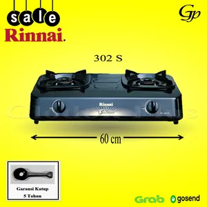 Rinnai RI-302S Kompor Gas 2 Tungku Teflon ri 302 s rinai ri302s