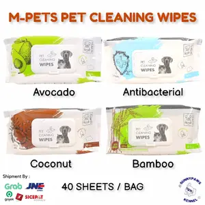Tissue Basah Anjing Kucing Hewan MPETS Pet Wipes Tisu Pembersih