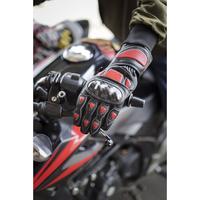 Gambar Sarung Tanggan Motor Full Kulit Domba - MERAH HITAM dari Jayuwan Leather Kab. Garut 4 Tokopedia