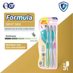 FORMULA SIKAT GIGI SENSITIVE ACTIVE CARE PACK [1 PACK ISI 3]