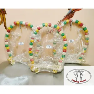Ayunan Burung Parrot Bahan Kayu