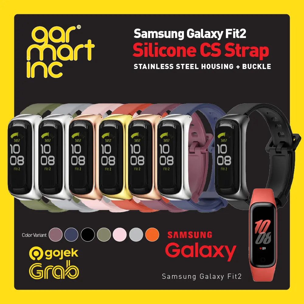 MIJOBS CS Flat Hole Silicone Strap for Samsung Galaxy Fit2 FIT 2 TALI