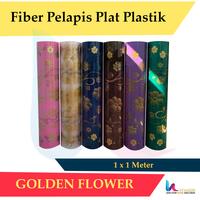 Gambar Plat Pagar Fiber Plastik Penutup Pagar Motif Golden Flower - Biru dari Lucyandri Official Kab. Tangerang 1 Tokopedia