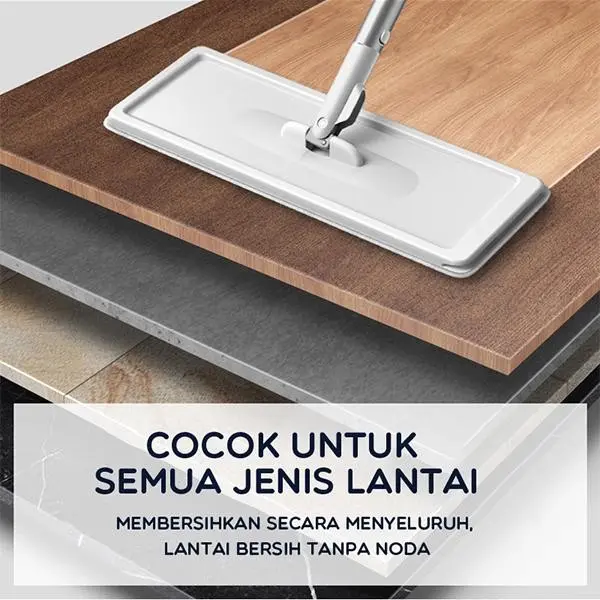 BONBOX Alat Pel Lantai Ultra Mop dengan Ember Ergonomic Handle 360° BCT702
