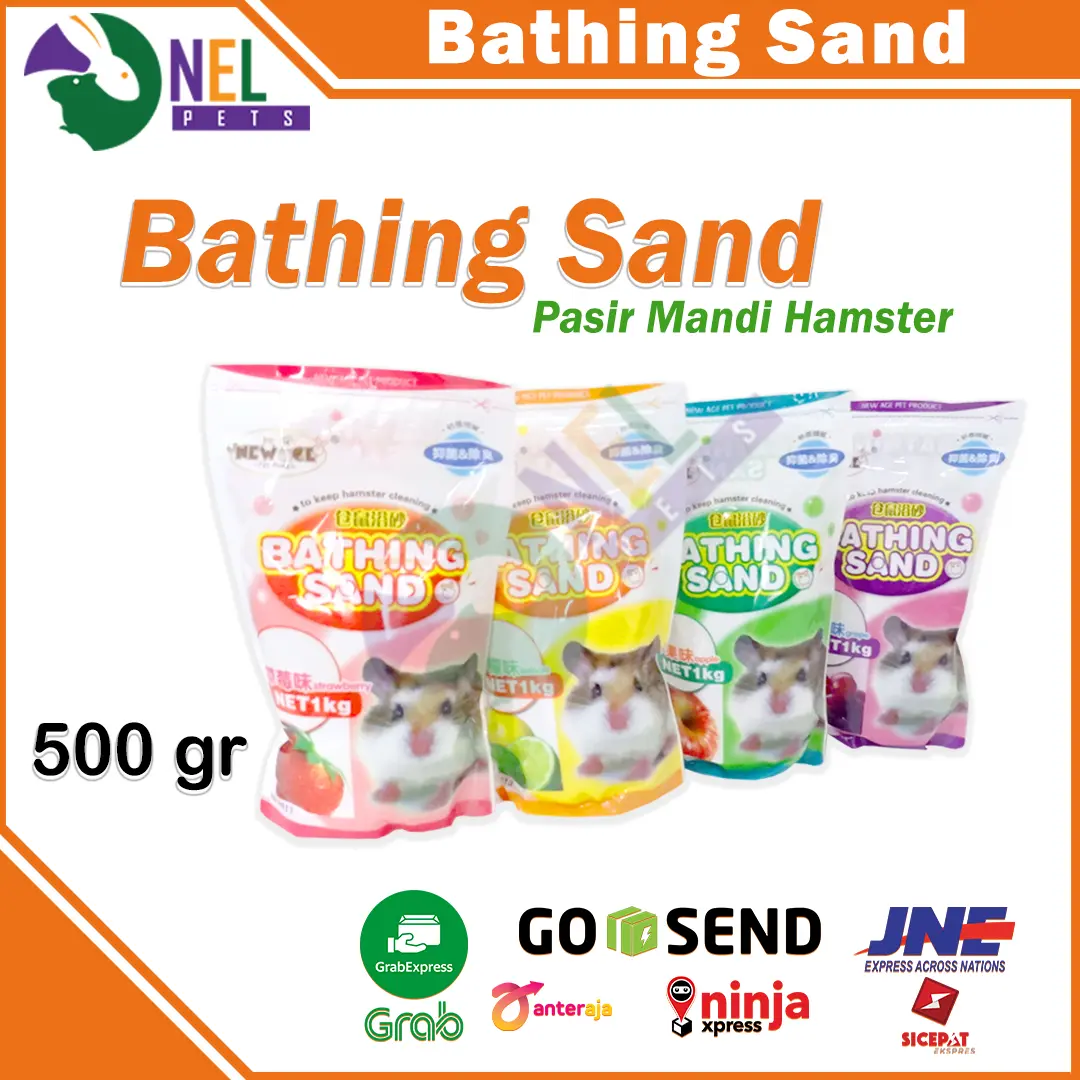 PASIR MANDI HAMSTER NEW AGE BATHING SAND FOR HAMSTER 500 gram