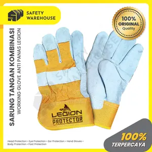 Sarung Tangan Kulit Las Kombinasi Welding Anti Panas Legion Protector