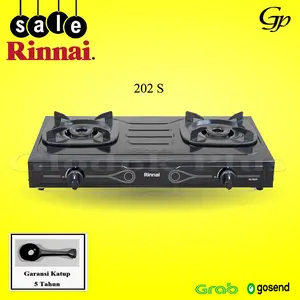 Rinnai RI-202S Kompor Gas 2 Tungku Teflon ri 202 s rinai ri202s