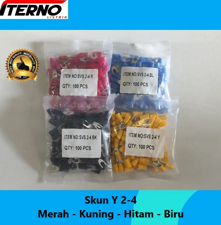 Skun Kabel Y 2.5mm SVS 2-4 Warna
