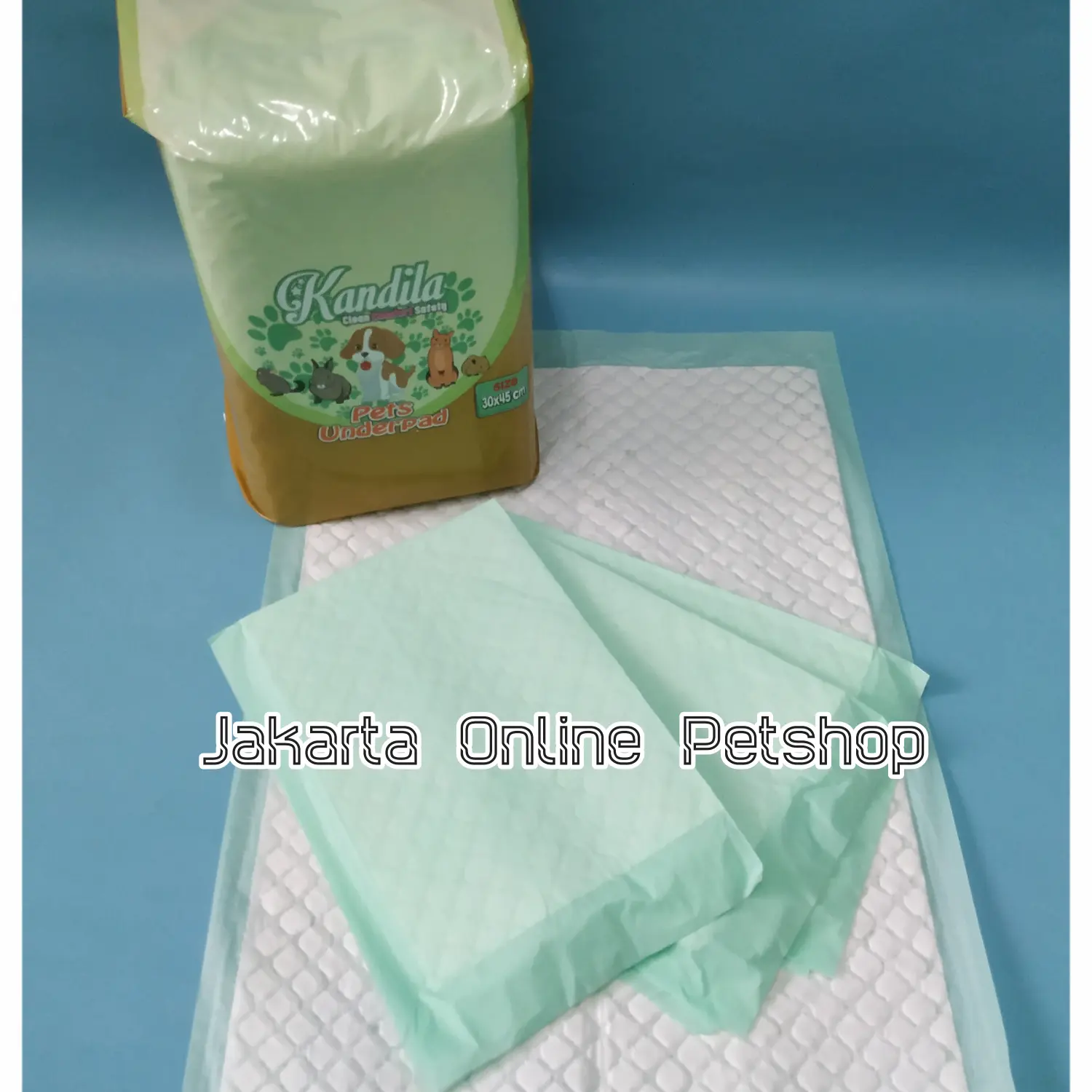 Kandila Pets Underpad 30x45 cm perlak kucing, anjing, kelinci 1 Lembar