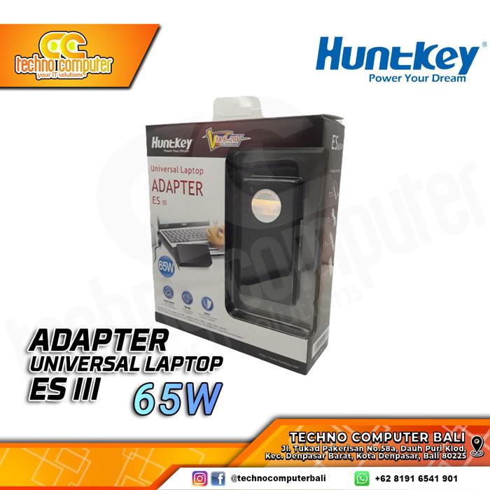 Gambar CHARGER ADAPTER LAPTOP UNIVERSAL HUNTKEY ES III 65W dari Techno Computer Bali Kota Denpasar Tokopedia
