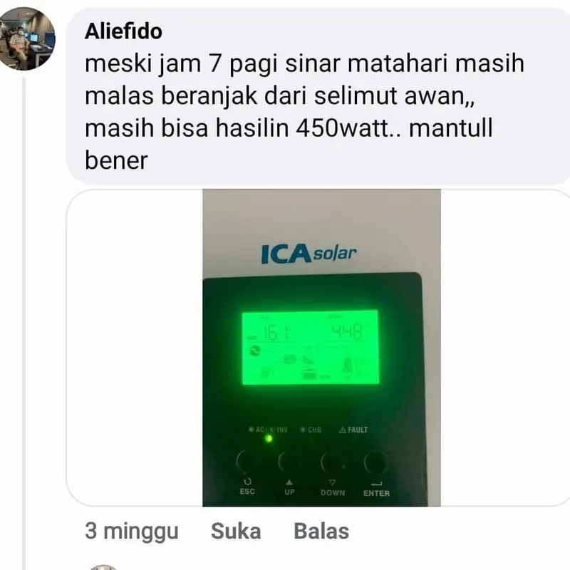 Panel Surya ICASolar Monocristaline 115Wp 100Wp Power Best Performance 3