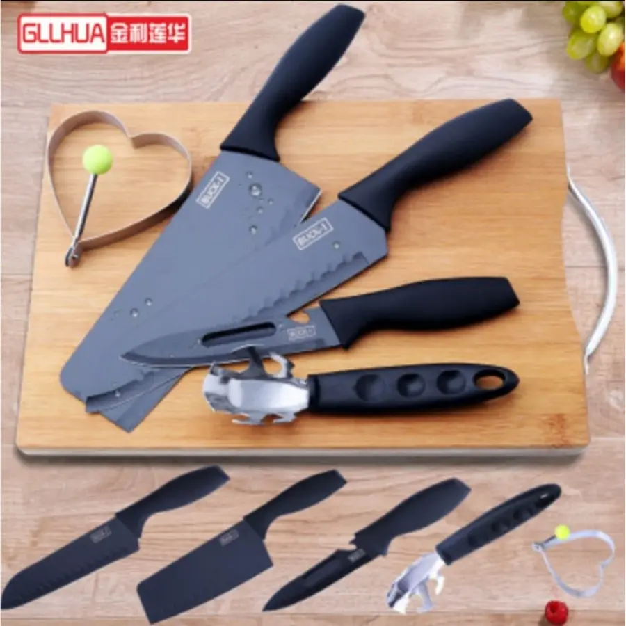 Pisau Dapur Gunting Peeler Golok Stainless Steel Stenlis Set Tajam