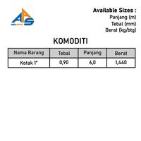 Gambar Alexindo Hollow Kotak Aluminium Warna Coklat 1"x1.5" x 0.9mm x 6M dari Sutindo Shop Kota Surabaya 3 Tokopedia