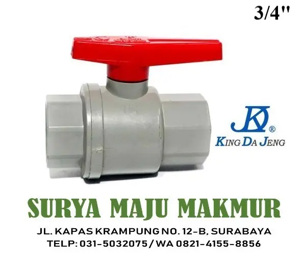 Ballvalve Ball valve Stop Kran KDJ 3/4 PVC