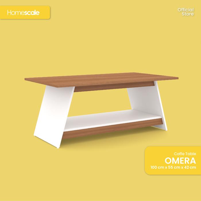 Gambar Coffee Table/Meja Tamu OMERA Minimalis Ukuran 100 x 55 x 42 Cm dari Homescaleid Kota Tangerang Selatan Tokopedia