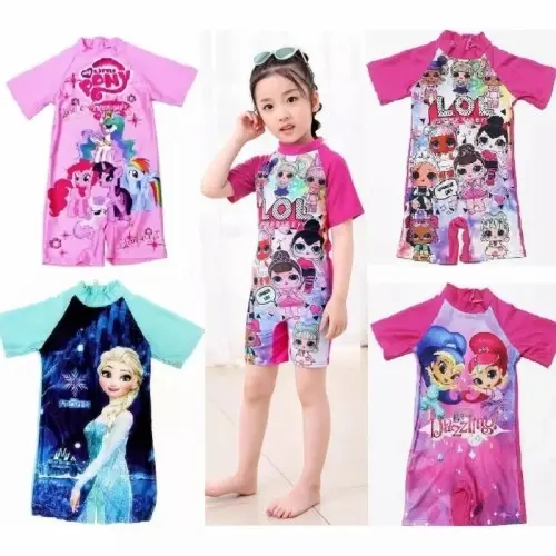 Baju Renang Anak Cewek Cowok Laki Perempuan Swim Suit Cewe Karakter