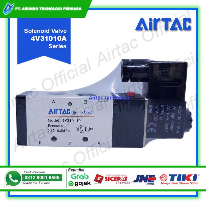 Gambar Solenoid Valve Airtac 4V31010 A (220 VAC) dari Airtac Airindo ID Kota Administrasi Jakarta Pusat Tokopedia