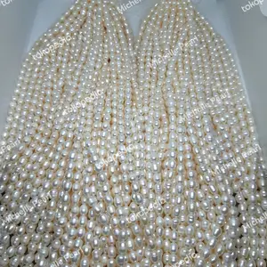 Mutiara Air Tawar Oval 6-7mm (35) (putih)