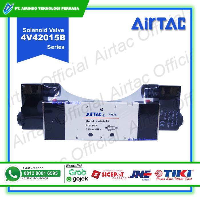 Gambar Solenoid Valve Airtac 4V42015 B (24VDC) dari Airtac Airindo ID Kota Administrasi Jakarta Pusat Tokopedia