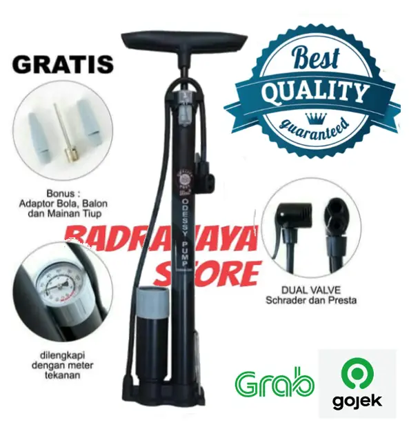 Pompa Pacific Aloy Pump Ban Motor Sepeda Bola Lengkap 2