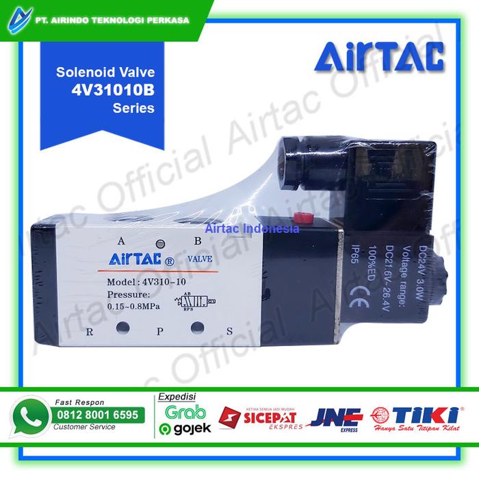 Gambar Solenoid Valve Airtac 4V31010 B (24 VDC) dari Airtac Airindo ID Kota Administrasi Jakarta Pusat Tokopedia